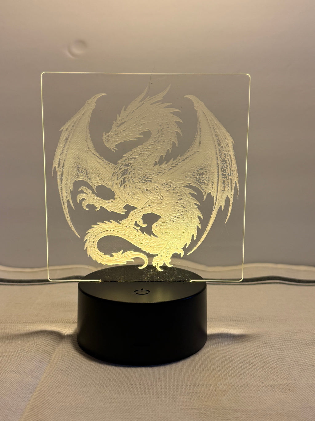 Dragon Customized Laser Engraved Acrylic LED (16 color) Light