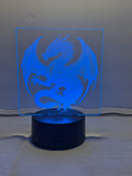 Dragon Customized Laser Engraved Acrylic LED (16 color) Light