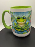 Lily Pad Frog Mug
