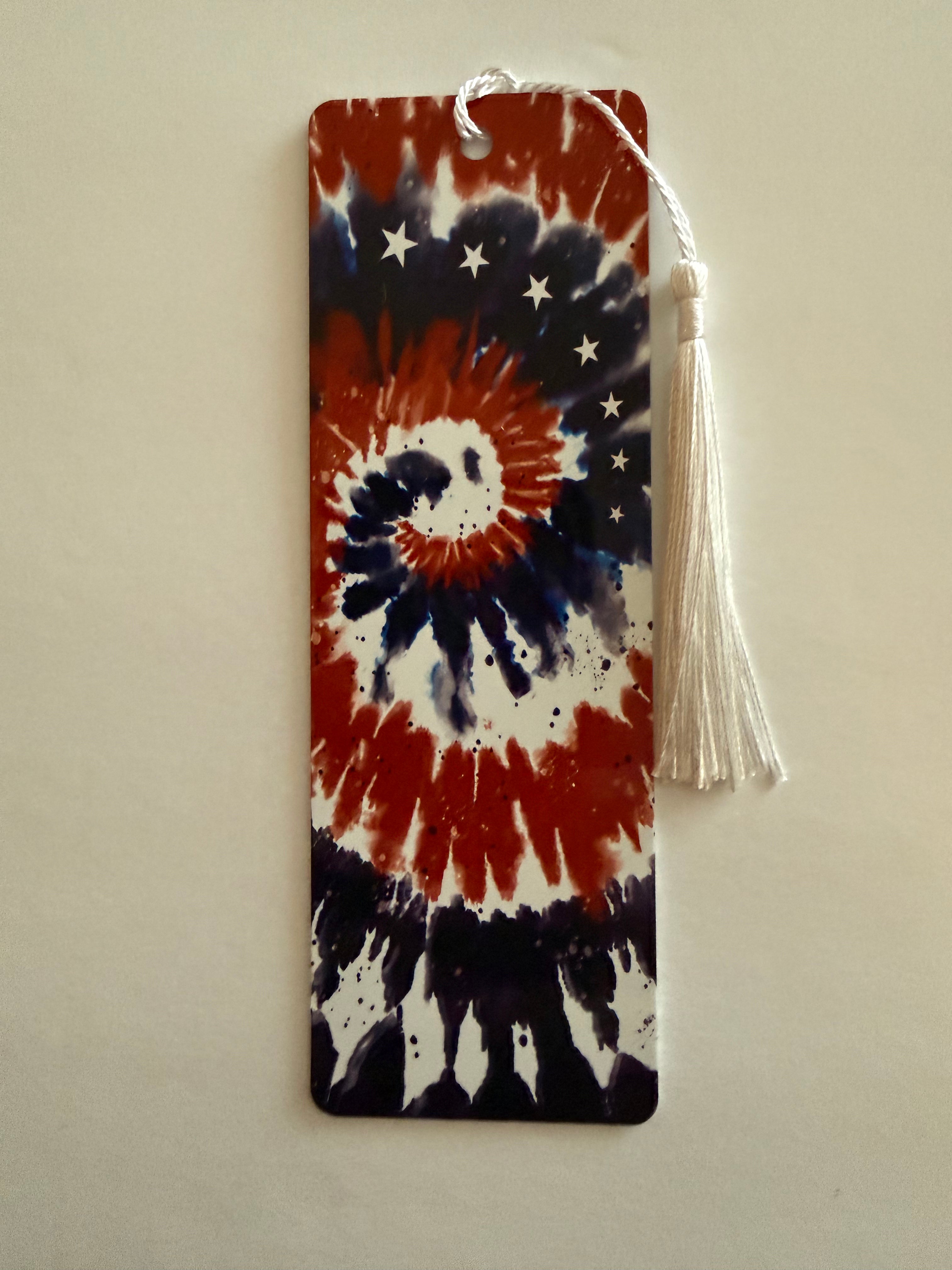 Stars, Stripes & Tie-Dye Bookmark