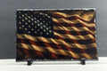 Old Glory Rustic American Flag Photo Slate (11" x 7.5")