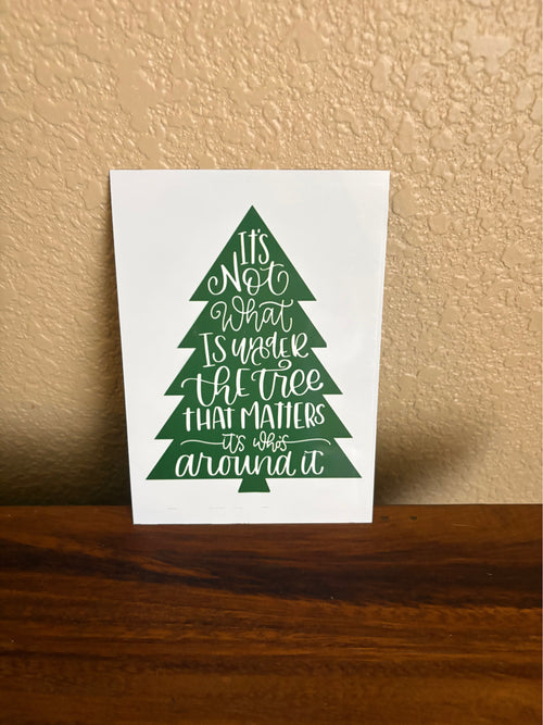 Christmas Tree Metal Sign