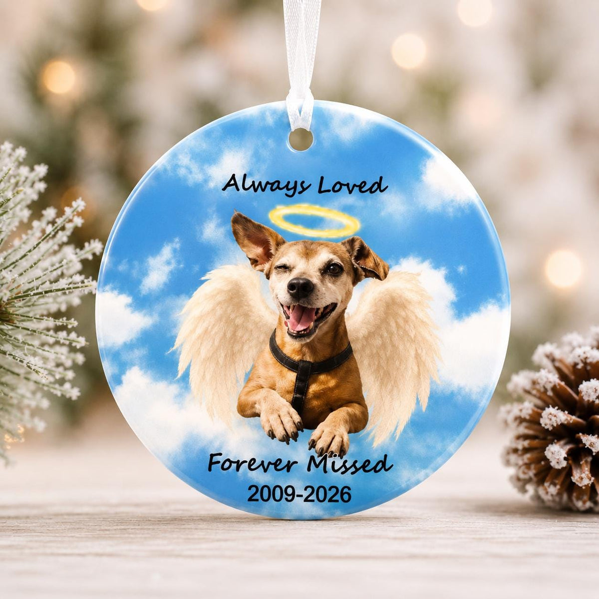 Personalized Pet Memorial Ceramic Ornament