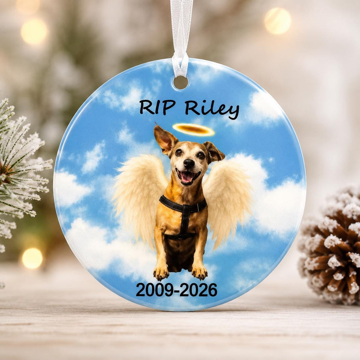 Personalized Pet Memorial Ceramic Ornament