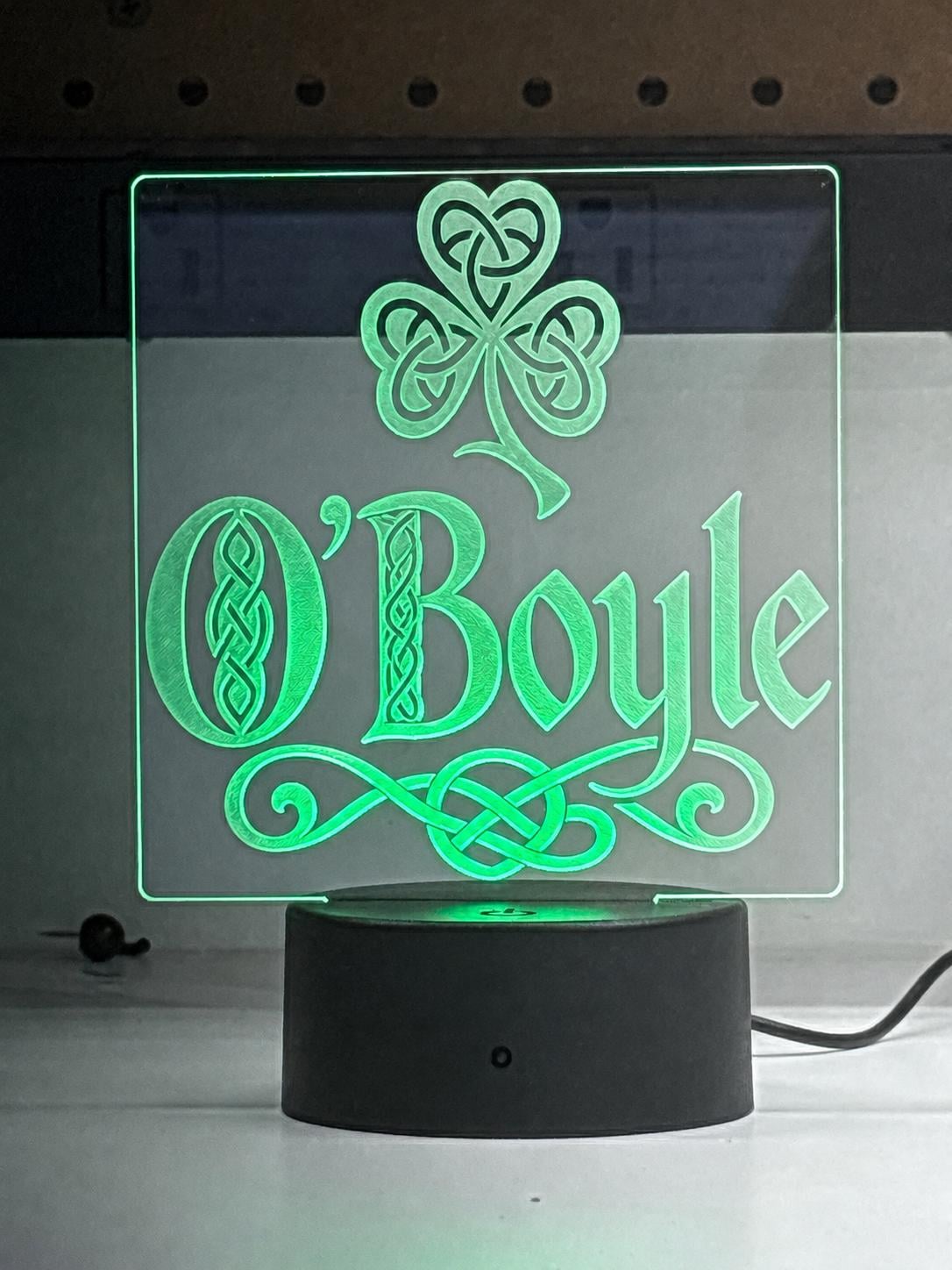 Personalized Engraved LED Acrylic Sign