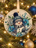 Happy Snowman Ornaments